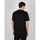 Textiel Heren T-shirts korte mouwen Les Hommes LKT152 703 | Oversized Fit Mercerized Cotton T-Shirt Zwart