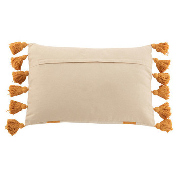 J-line COUSSIN PLAG RAY RECT COT OCRE (40x60x12cm) Geel