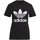 Textiel Dames T-shirts korte mouwen adidas Originals adidas Adicolor Classics Trefoil Tee Zwart