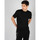 Textiel Heren T-shirts korte mouwen Les Hommes LKT144 740U | Relaxed Fit Lyocell T-Shirt Zwart