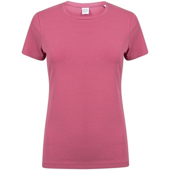 Textiel Dames T-shirts korte mouwen Skinni Fit SK121 Rood