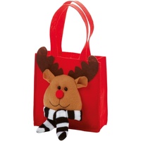 Tassen Handtassen kort hengsel Christmas Shop CS260 Rood