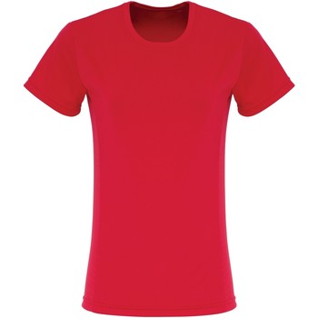 Textiel Dames T-shirts met lange mouwen Tridri TR024 Rood