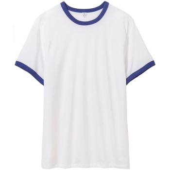 Textiel Heren T-shirts met lange mouwen Alternative Apparel AT013 Wit