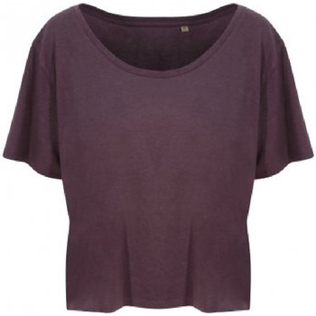 Textiel Dames T-shirts met lange mouwen Ecologie EA002F Violet