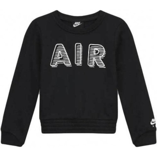 Textiel Meisjes Sweaters / Sweatshirts Nike SUDADERA NEGRA NIA  AIR 36G718 Zwart