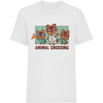Textiel Kinderen T-shirts korte mouwen Animal Crossing  Wit