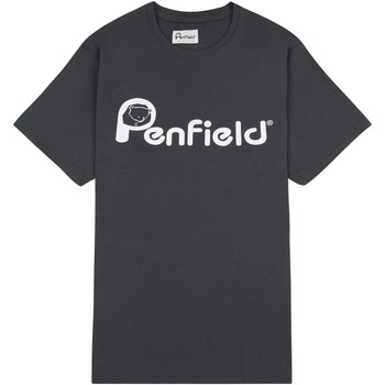 Textiel Heren T-shirts korte mouwen Penfield T-shirt  Bear Chest Print Grijs