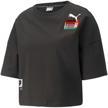 Textiel Dames T-shirts & Polo’s Puma 534350 Zwart