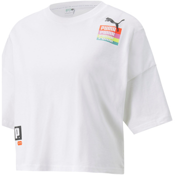 Textiel Dames T-shirts & Polo’s Puma 534350 Wit