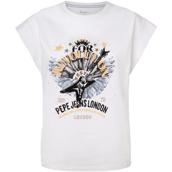 Textiel Dames T-shirts & Polo’s Pepe jeans PL505158 Wit
