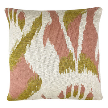 Wonen Kussens Malagoon Ikat knitted cushion lurex pink (NEW) Roze