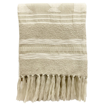 Malagoon Craft offwhite throw (NEW) Wit