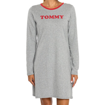 Textiel Dames T-shirts met lange mouwen Tommy Hilfiger  Grijs