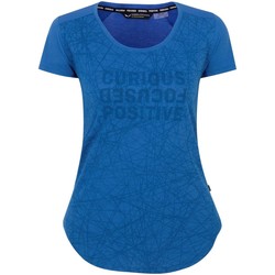 Textiel Dames T-shirts korte mouwen Salewa Alpine Hemp Print 28115-8620 Blauw