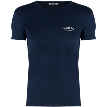 Textiel Heren T-shirts korte mouwen Iceberg ICE1UTS02 Blauw