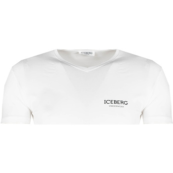 Textiel Heren T-shirts korte mouwen Iceberg ICE1UTS02 Wit