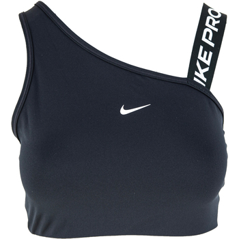 Textiel Dames Sport BH's Nike Dri-Fit Swoosh Medium Support 1 Piece Pad Asymmetrical Zwart