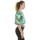 Textiel Dames T-shirts korte mouwen Versace Jeans Couture 72HAH623-JS049 Groen