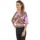Textiel Dames T-shirts korte mouwen Versace Jeans Couture 72HAH623-JS049 Violet