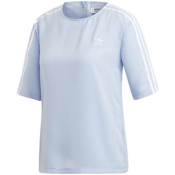 Textiel Dames T-shirts & Polo’s adidas Originals 3 Stripes Tee Blauw