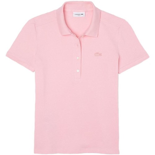 Textiel Dames T-shirts korte mouwen Lacoste  Roze