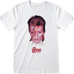 Textiel T-shirts korte mouwen David Bowie  Wit