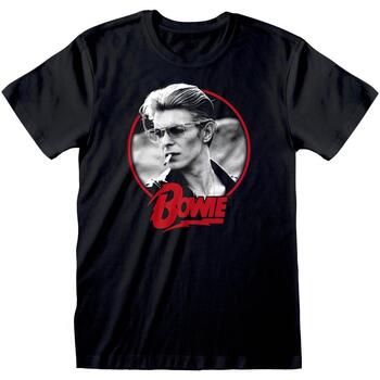 Textiel T-shirts korte mouwen David Bowie  Zwart