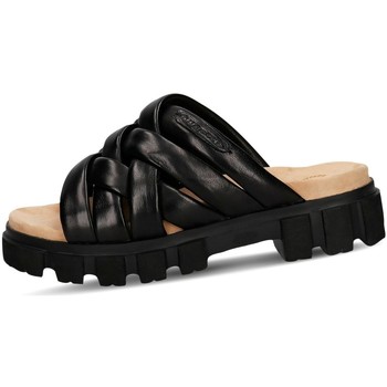 Schoenen Dames Leren slippers Bugatti  Zwart