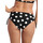 Textiel Dames Bikinibroekjes- en tops Lisca Zwembroekje met hoge taille en ruches aan de zijkanten La Paz Zwart