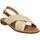 Schoenen Dames Sandalen / Open schoenen Donna Lucca 1337 Raffia Cuir Femme Naturel Beige