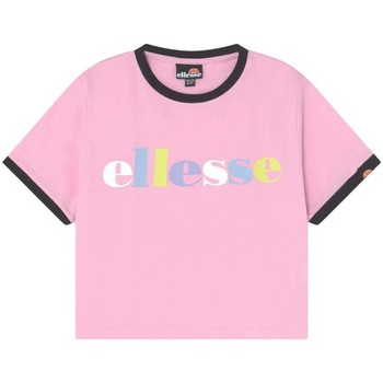 Textiel Meisjes T-shirts korte mouwen Ellesse  Roze