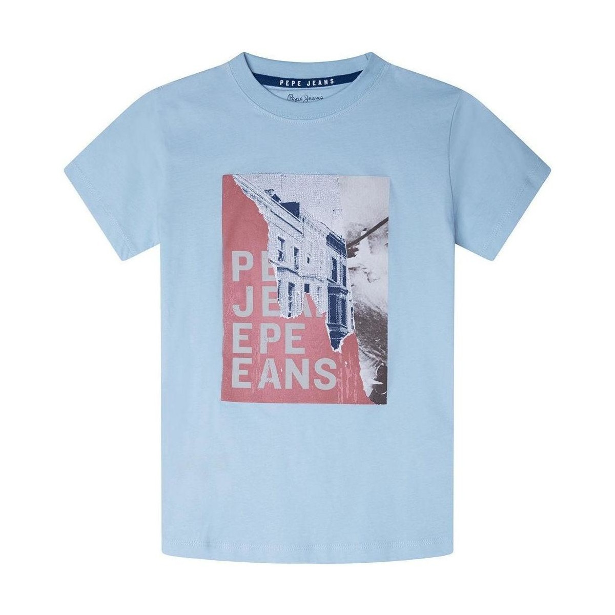 Textiel Jongens T-shirts korte mouwen Pepe jeans  Blauw
