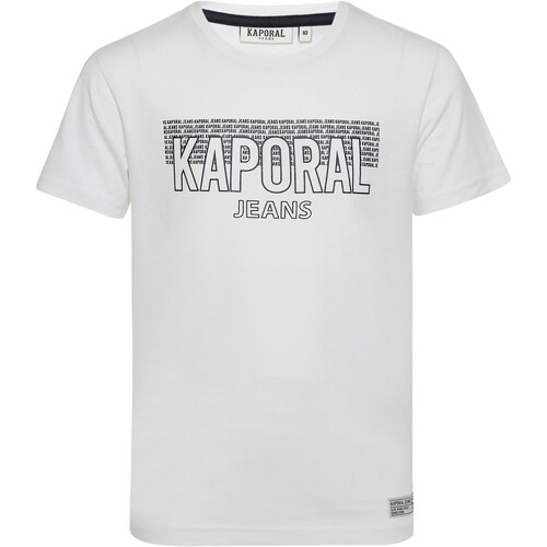 Textiel Meisjes T-shirts korte mouwen Kaporal 183618 Wit