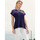 Textiel Dames Tops / Blousjes Lisca Topje met korte mouwen Tenerife Blauw