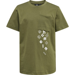 Textiel Kinderen T-shirts korte mouwen hummel T-shirt enfant  hmlMarcel Groen