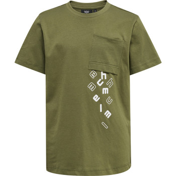 Textiel Kinderen T-shirts korte mouwen hummel T-shirt enfant  hmlMarcel Groen
