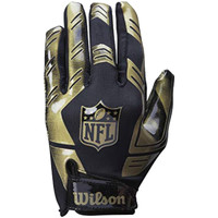 Accessoires Heren Sportaccessoires Wilson NFL Stretch Fit Receivers Gloves Zwart