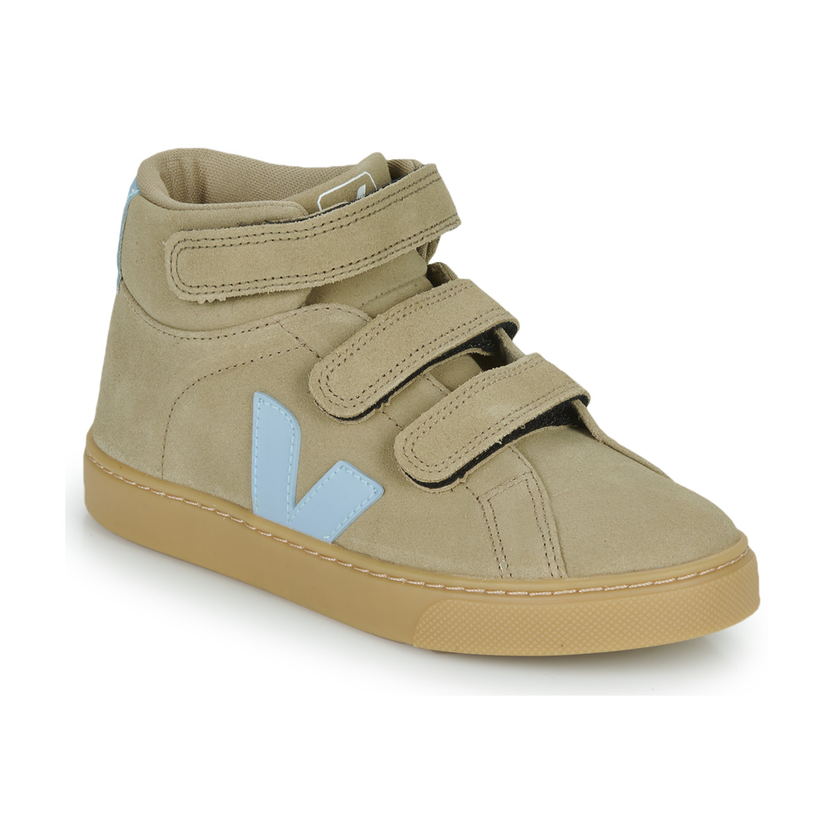 Schoenen Kinderen Hoge sneakers Veja SMALL ESPLAR MID Beige / Blauw