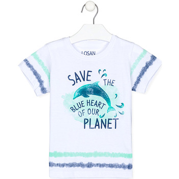Textiel Kinderen T-shirts korte mouwen Losan 215-1017AL Wit
