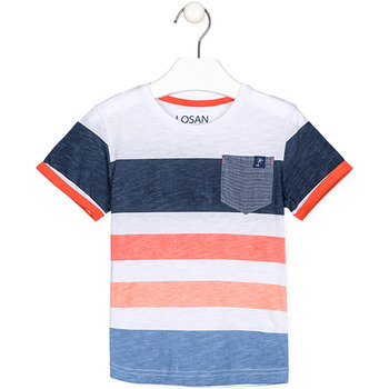 Textiel Jongens T-shirts korte mouwen Losan 215-1026AL Wit