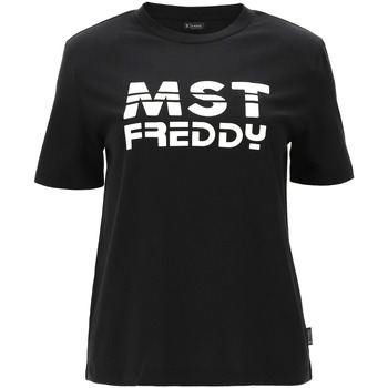 Textiel Dames T-shirts korte mouwen Freddy S2WMAT1 Zwart