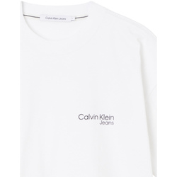 Textiel Dames T-shirts korte mouwen Calvin Klein Jeans J20J218802 Wit