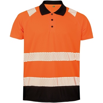 Textiel Dames Polo's lange mouwen Result R501X Oranje