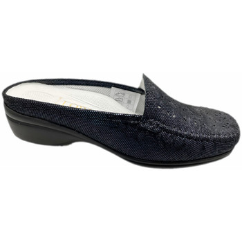 Schoenen Dames Leren slippers Calzaturificio Loren LOK4029bl Blauw