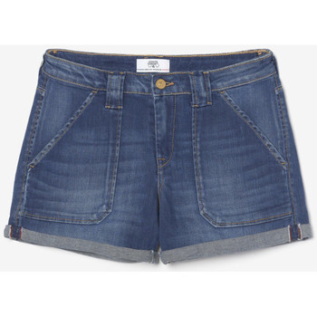 Textiel Dames Korte broeken / Bermuda's Le Temps des Cerises Short van jeans BLOOM Blauw