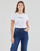 Textiel Dames T-shirts korte mouwen Pepe jeans NEW VIRGINIA Wit