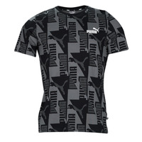 Textiel Heren T-shirts korte mouwen Puma PUMA POWER AOP Zwart