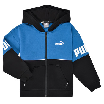Textiel Jongens Sweaters / Sweatshirts Puma PUMPA POWER COLORBLOCK FULL ZIP Blauw / Zwart