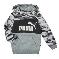 Textiel Jongens Sweaters / Sweatshirts Puma ESS CAMO HOODIE Grijs